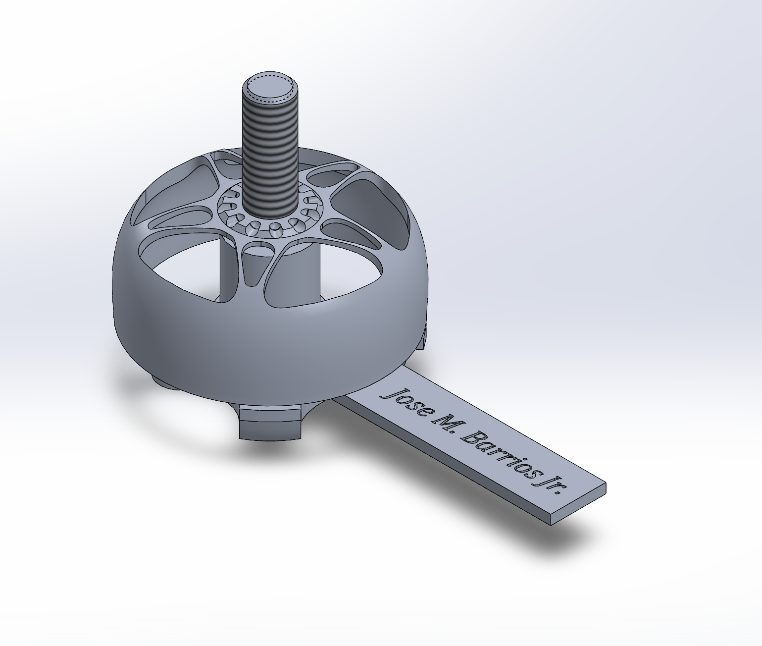 Image of brushless DC servo motor for the gripper assembly, commercially available