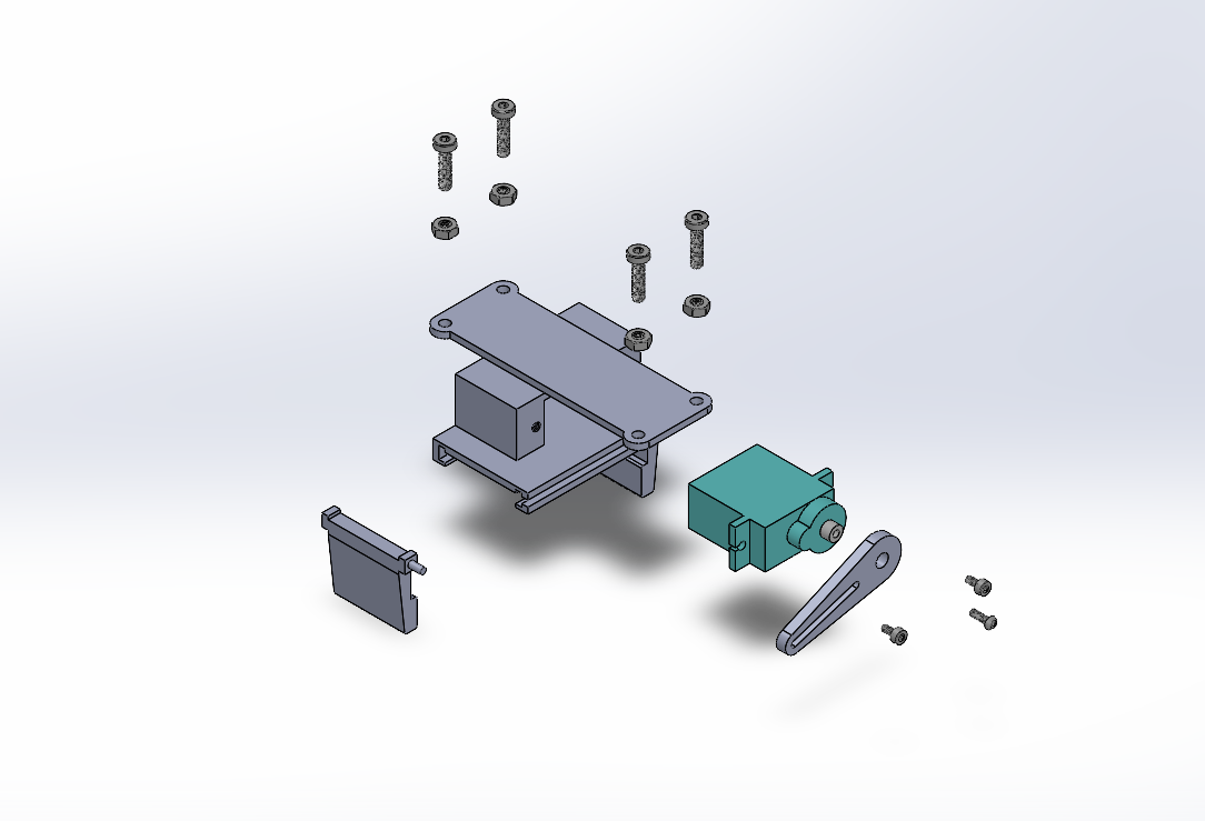 Exploded view of gripper assembly